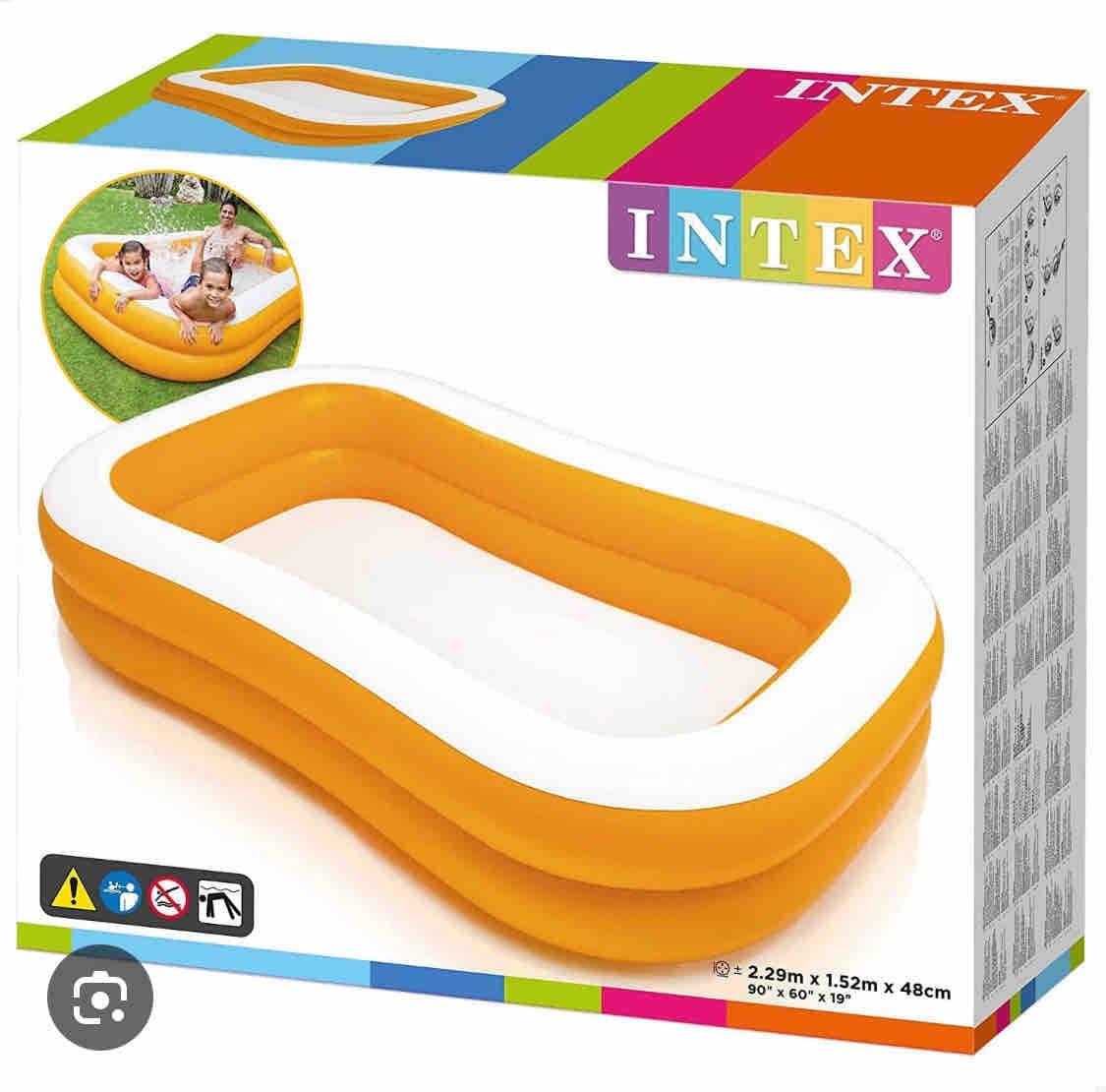 Inflatable Rectangular Pool (7.5 Feet) image 2