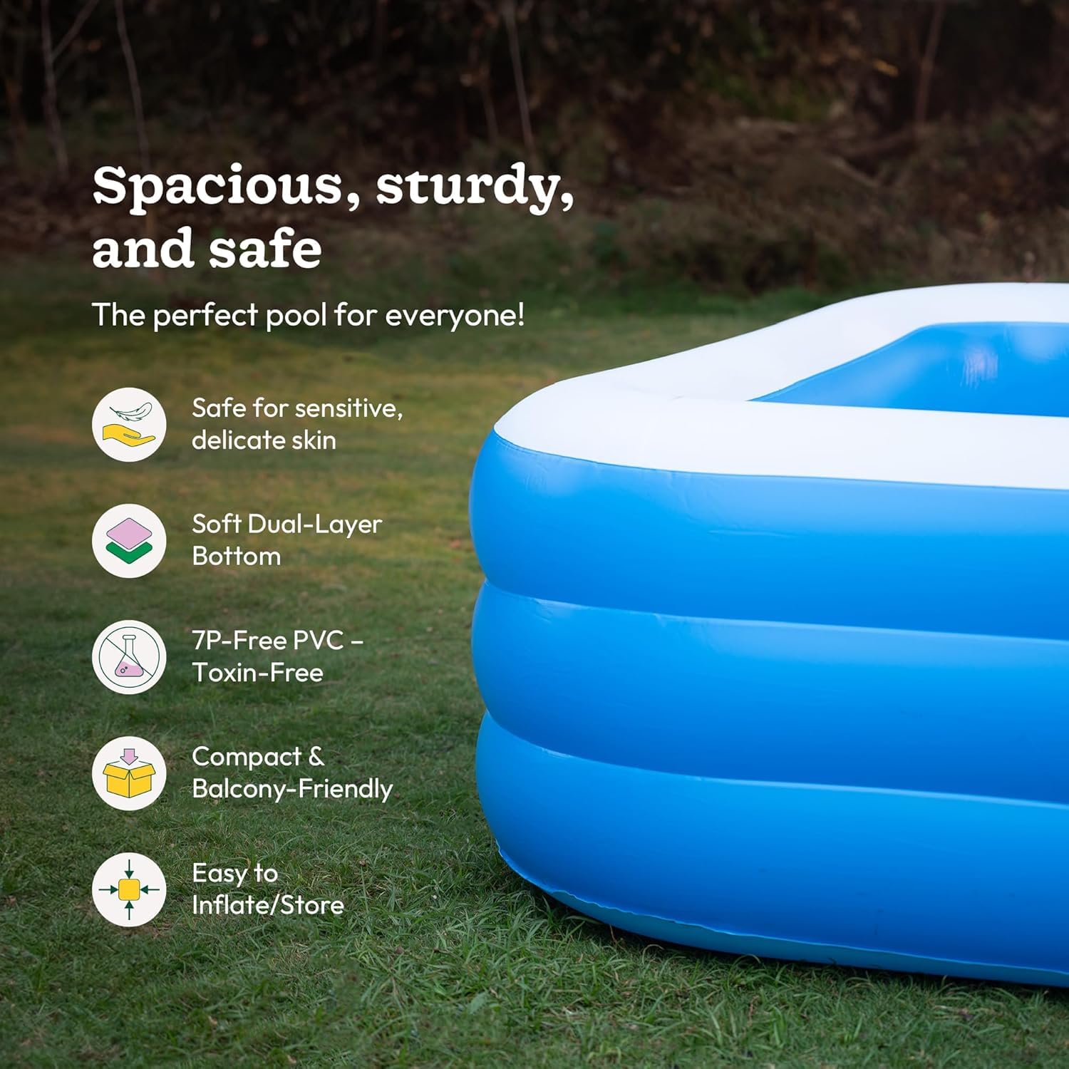 Inflatable Rectangular Pool (10 Feet) image 2